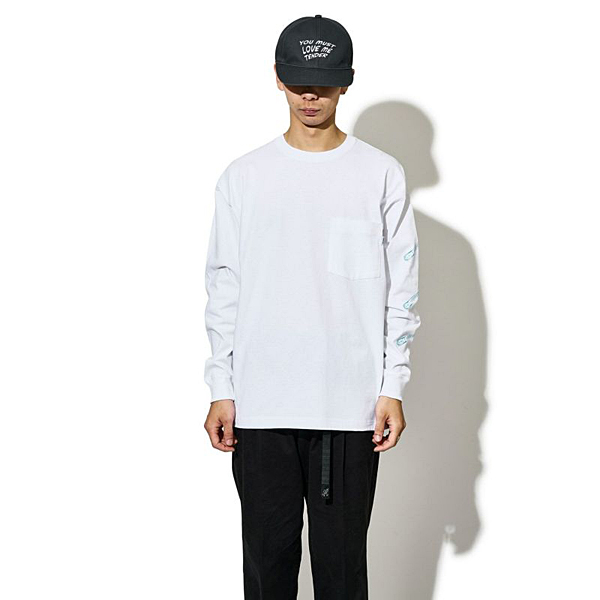 【アウトレット】CHARI＆CO NEW SHAVER PKT L/S TEE Tシャツ ロンT WHITE