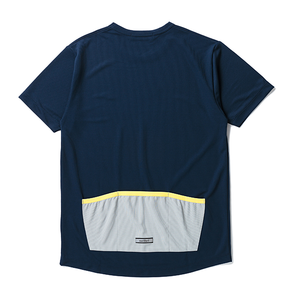 narifuri バックポケット Tシャツ NAVY