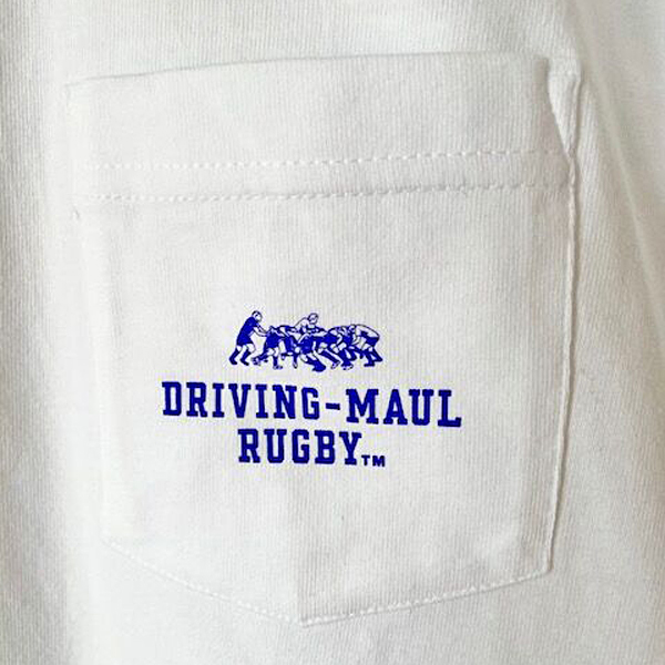 DRIVING-MAUL RUGBY POCKET Tシャツ ホワイト