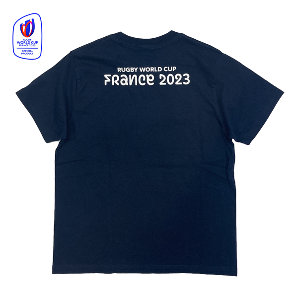 ラグビーワールドカップ2023 フランス オフィシャル 半袖Tシャツ ネイビー