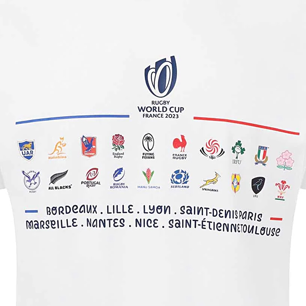 【アウトレット】RWC2023 20 Unions StackedTシャツ ホワイト