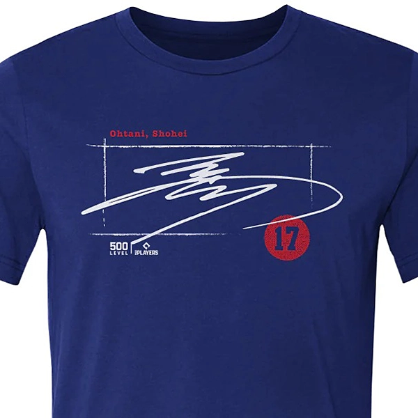 大谷翔平 「Los Angeles D Signature WHT」 Tシャツ