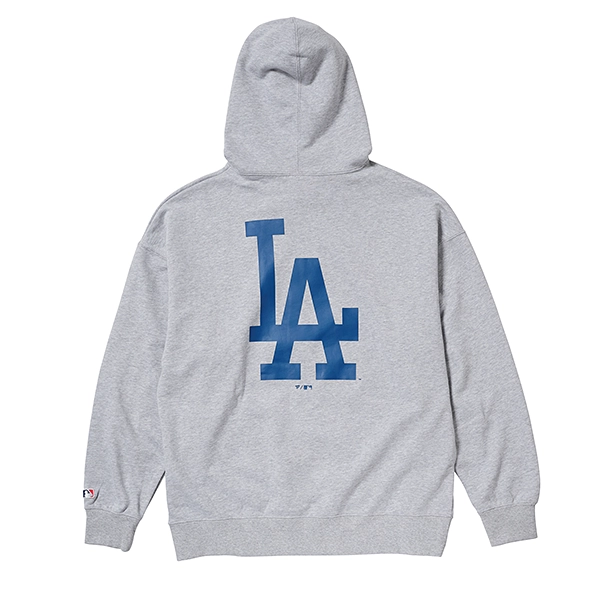 MLB ロサンゼルス・ドジャース STANDARD PRINT LOGO フーディー 杢グレー