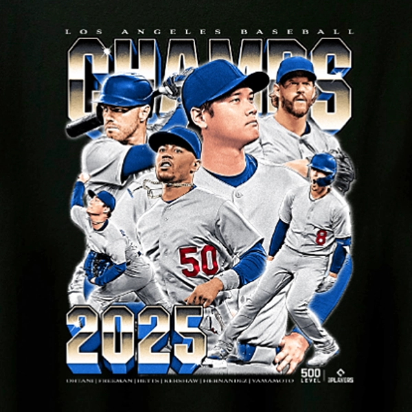 ロサンゼルス・ドジャース 『2025 Champs Vintage』 Tシャツ