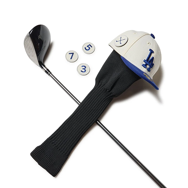 NEW ERA 【GOLF】 フェアウェイウッド用ヘッドカバー ロサンゼルス・ドジャース ダークロイヤル × ホワイト