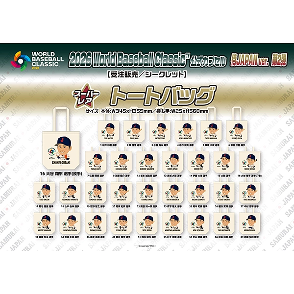 2026 World Baseball Classic カプセル 侍JAPAN Ver.第2弾