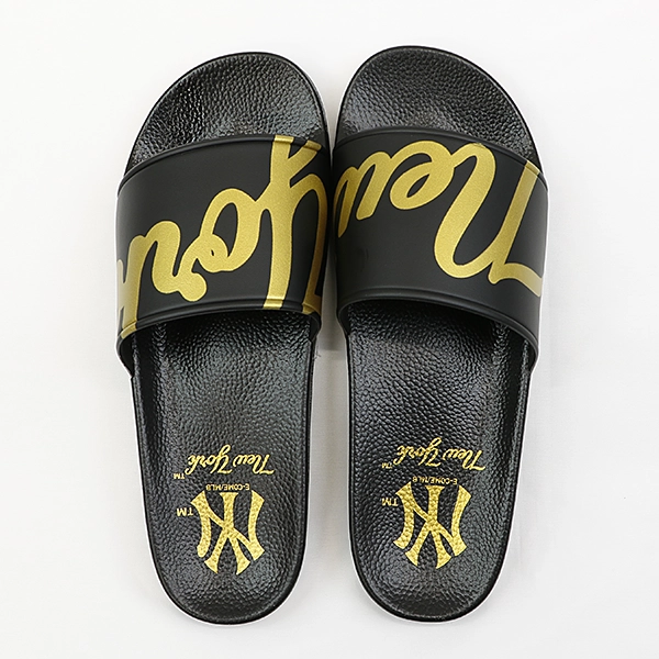 MLB ニューヨーク・ヤンキース サンダル BLACK×GOLD