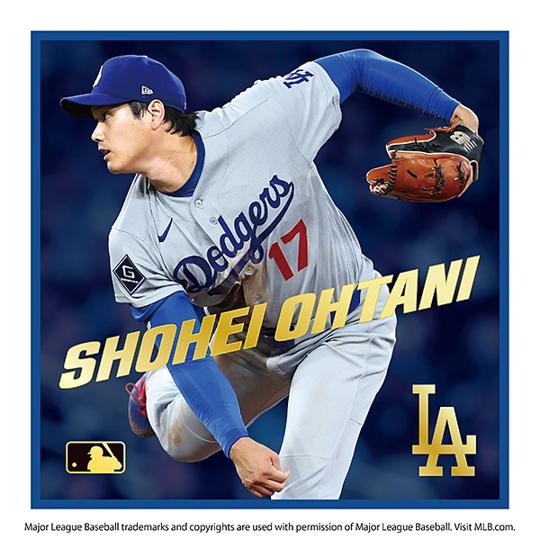 大谷翔平 オフィシャルグッズ THE GOLDEN TWO-WAY マイクロファイバー ハンドタオル