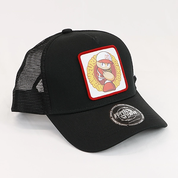 パワフルプロ野球 ワッペンメッシュキャップ ブラック