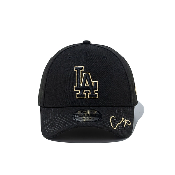 NEW ERA 9FORTY MLB Japanese Players ロサンゼルス・ドジャース 大谷翔平 サイン（ブラック/ゴールド）