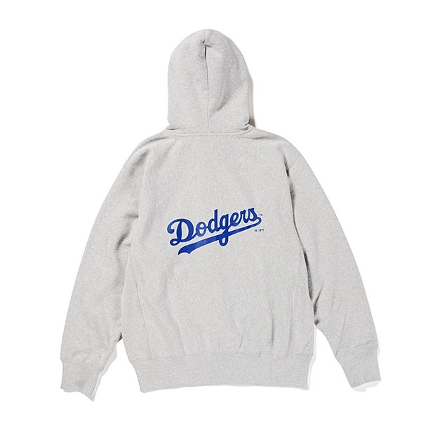 Champion × MLB ジップアップフーディー ヴィンテージ ロサンゼルス・ドジャース