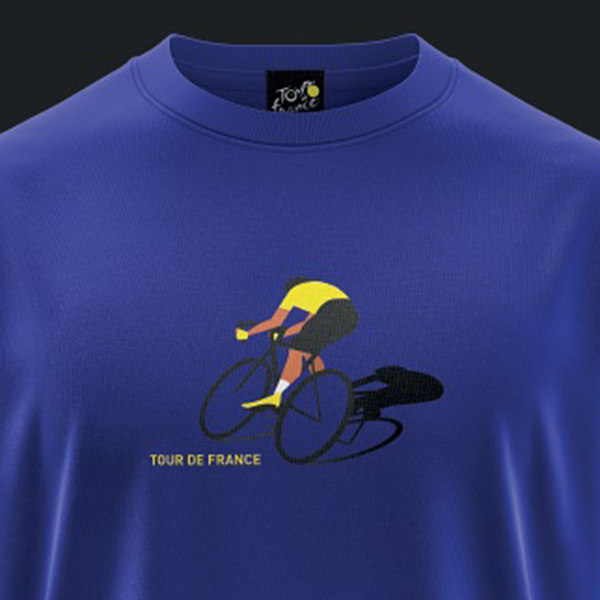 ツール・ド・フランス 2024 オフィシャル デザインTシャツ VELO BLUE