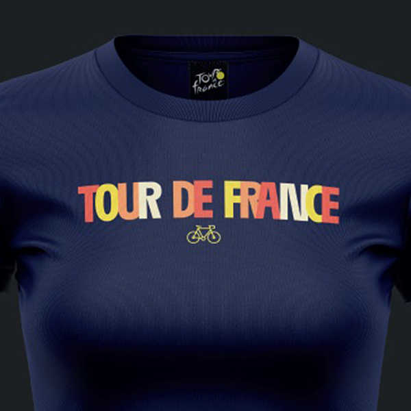 ツール・ド・フランス 2024 オフィシャル デザイン レディースTシャツ MULTICO