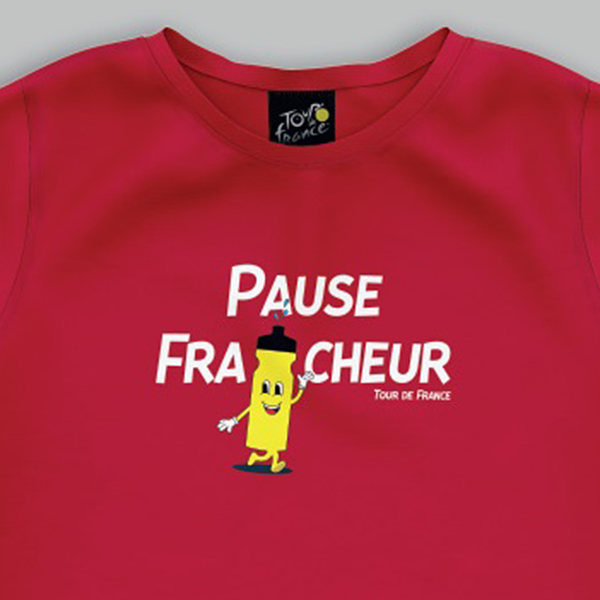 ツール・ド・フランス 2024 オフィシャル デザイン キッズTシャツ PAUSE FRAICHEUR