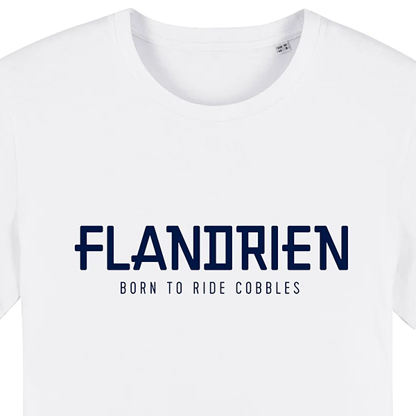 cois（ソワ）ロンド・ファン・フラーンデレン Flandrien サイクリング Tシャツ ホワイト