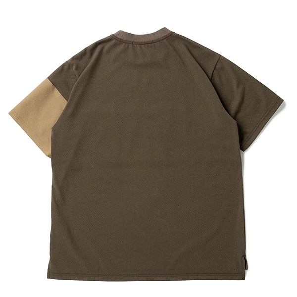 narifuri マルチテックメッシュ ポケットTシャツ KHAKI