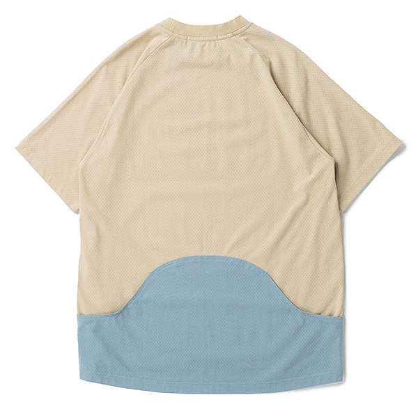 narifuri マルチテックメッシュ バックポケットTシャツ OFF BEIGE