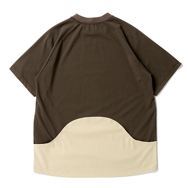 narifuri マルチテックメッシュ バックポケットTシャツ KHAKI