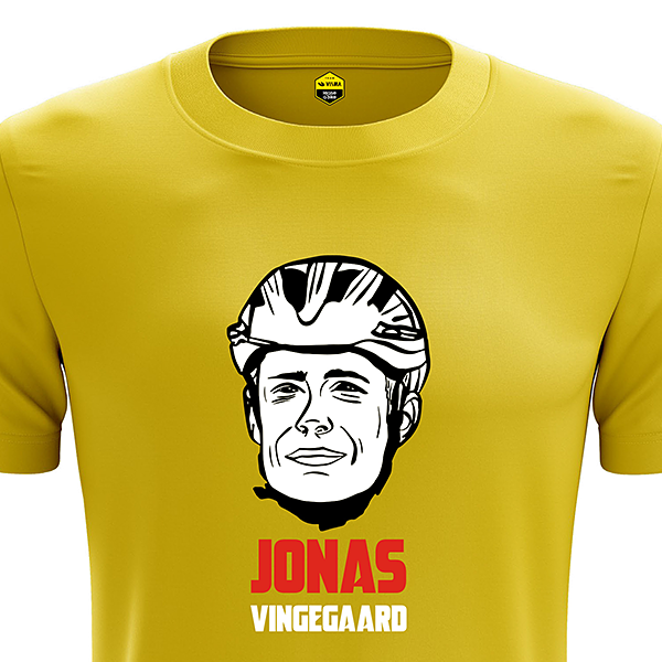 ヴィスマ・リースアバイク JONAS VINGRGAARD Tシャツ イエロー