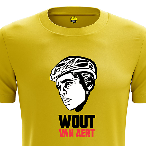 ヴィスマ・リースアバイク WOUT VAN AERT Tシャツ イエロー