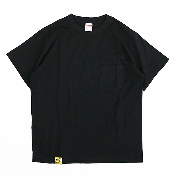 ツール・ド・フランス 2025 オフィシャル 前ポケット付きオーバープリントTシャツ TDF ブラック