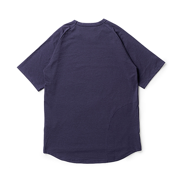 narifuri アクティブメッシュバック ポケットTシャツ パープル