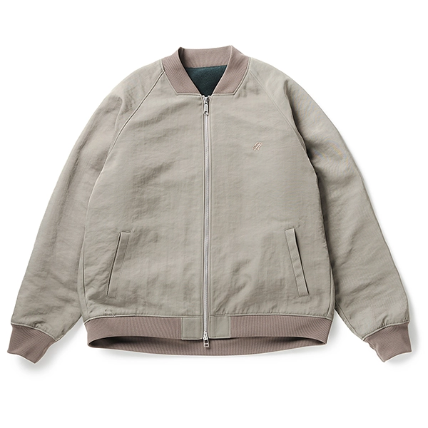 narifuri ヘビーサテンフライトブルゾン GRAY