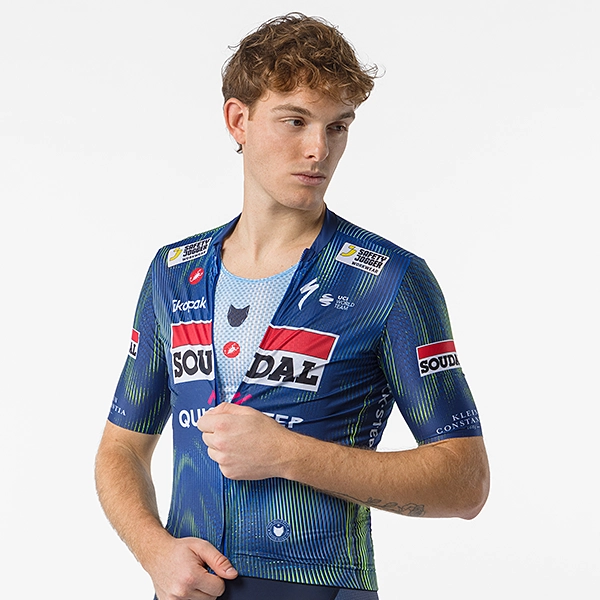 Soudal Quick-Step 2026 レプリカ半袖サイクルジャージ