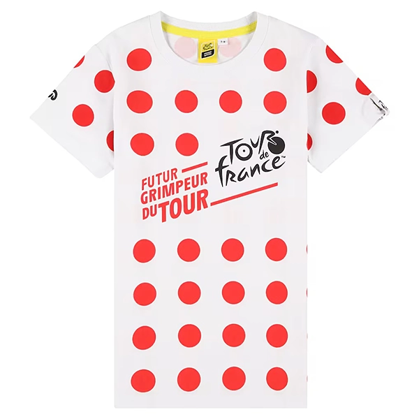 ツール・ド・フランス オフィシャル キッズロゴTシャツ 水玉