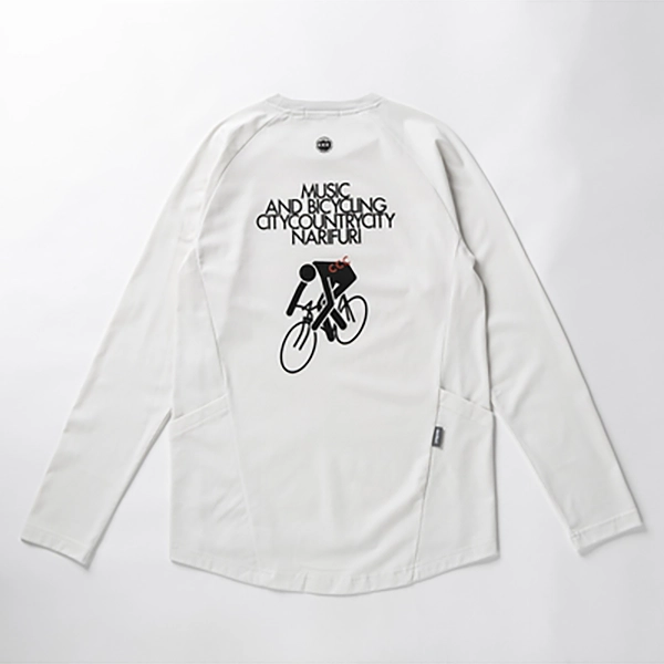 narifuri × CCC ツールドロングTシャツ SILVER GRAY