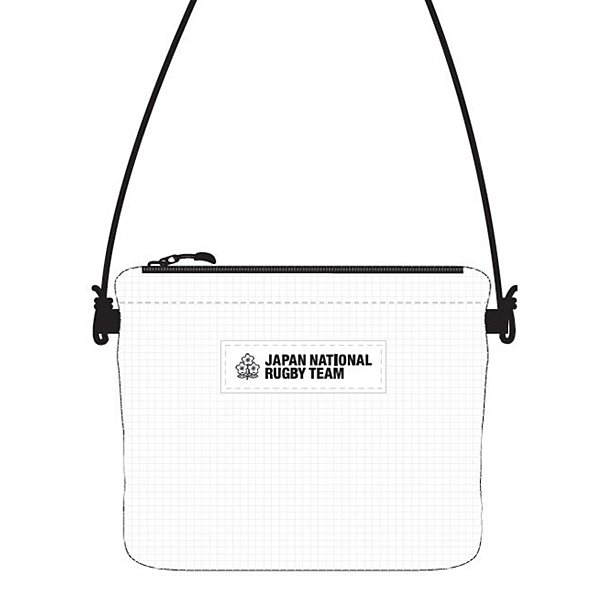 ラグビー日本代表 ポーチ(ストラップ付き) WHITE