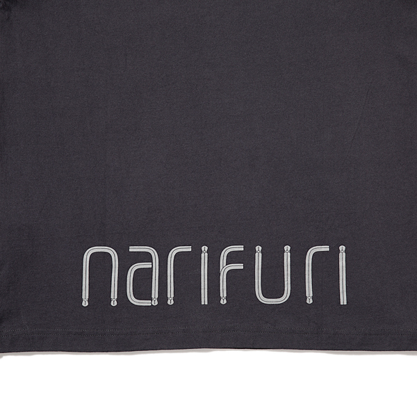 【アウトレット】narifuri nanotec 制菌ポケットロングＴシャツ M.BLACK