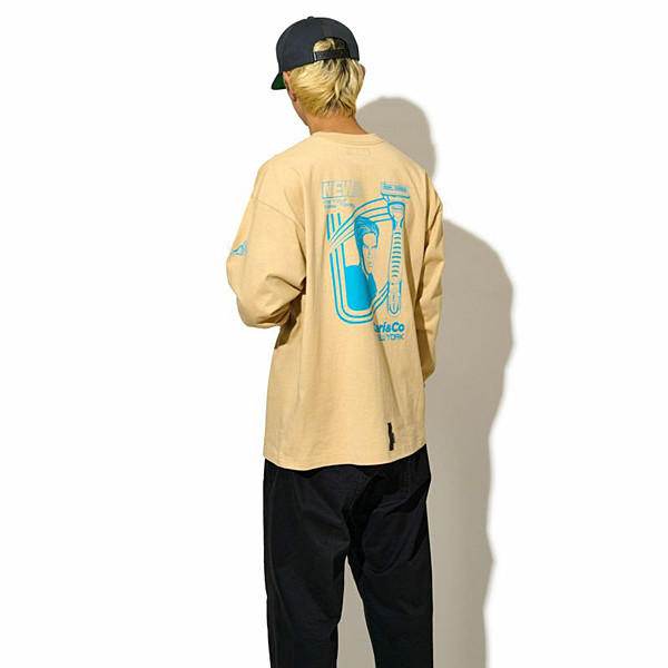 【アウトレット】CHARI＆CO NEW SHAVER PKT L/S TEE Tシャツ ロンT LIGHT BROWN