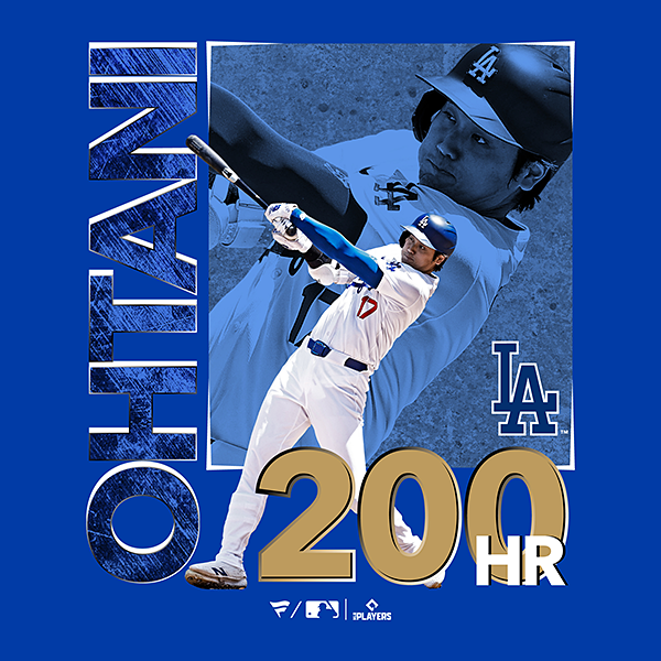 大谷翔平 MLB 通算200号HR達成記念Tシャツ