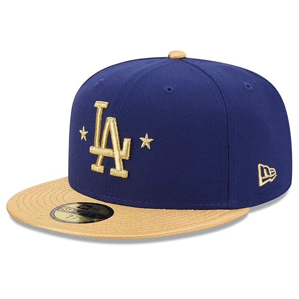 NEW ERA ロサンゼルス・ドジャース WS2025優勝 ゴールドコレクション (59FIFTY MLB Gold Collection)  ロイヤルブルー