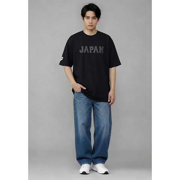 侍ジャパン HBMG WBC ビッグシルエット Tシャツ A ブラック
