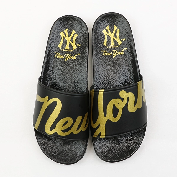 MLB ニューヨーク・ヤンキース サンダル BLACK×GOLD