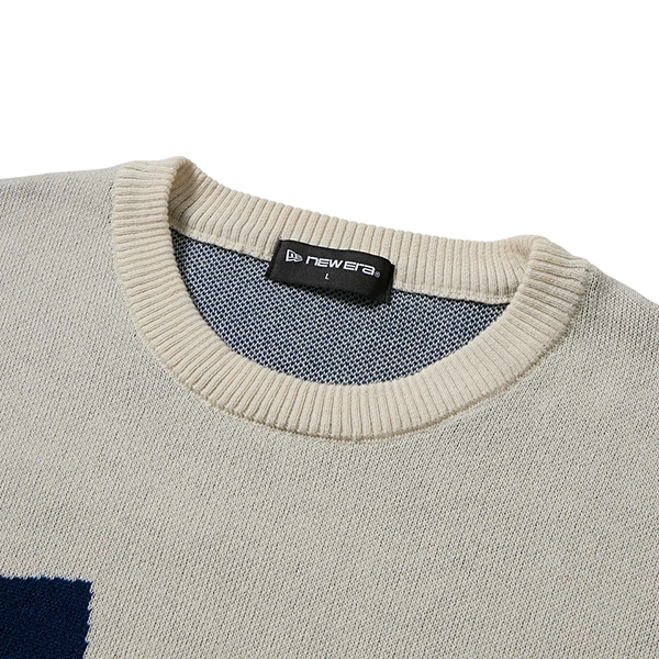 NEW ERA 【GOLF】 ニットセーター ロサンゼルス・ドジャース オフホワイト
