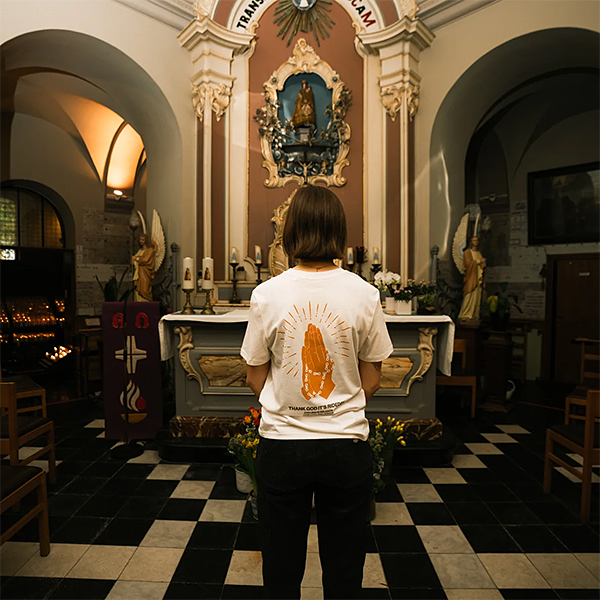 cois（ソワ）Cycling is religion サイクリング Tシャツ オフホワイト