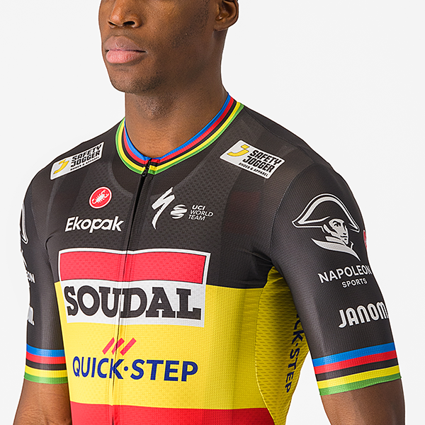 Soudal Quick-Step サイクルジャージ BELGIAN CHAMPION WC