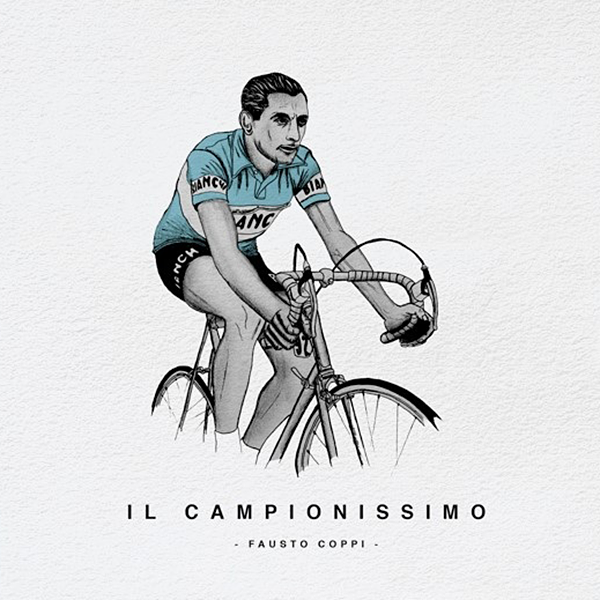 IL CAMPIONISSIMO FAUSTO COPPI ファウスト・コッピ ポスター A3