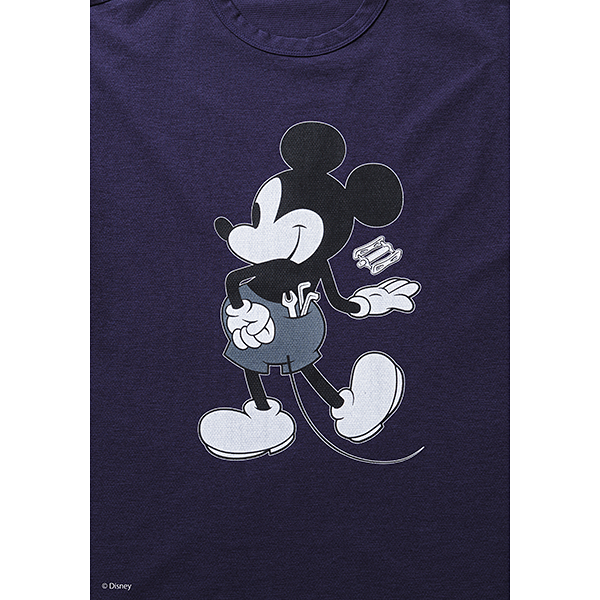 narifuri Disney Collection アクティブメッシュバックポケットTシャツ ブラック