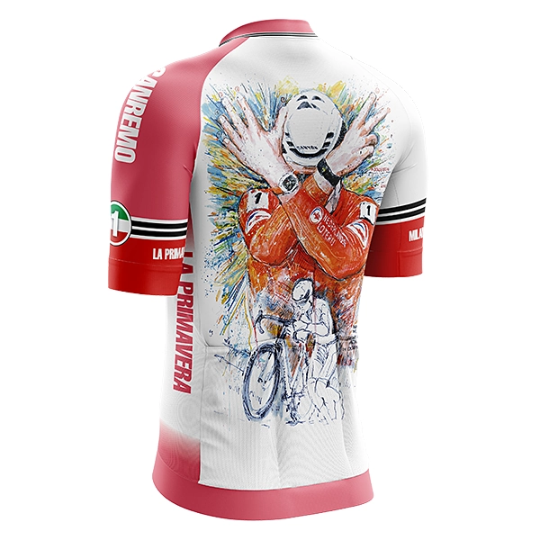 ミラノ～サンレモ 2025 the art fo cycle マチュー・ファンデルプール 半袖サイクルジャージ