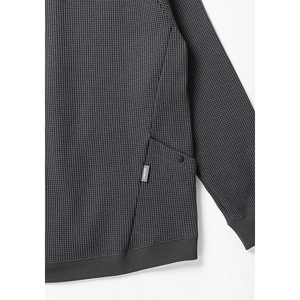 narifuri マルチワッフルジップパーカー BLACK