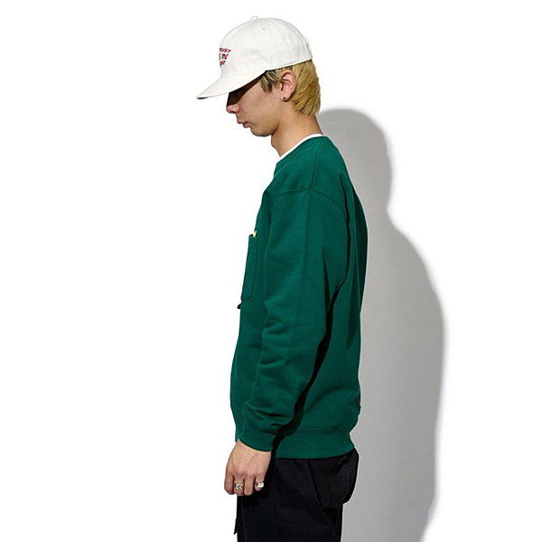 【アウトレット】CHARI＆CO NATURE LOGO CREWNECK SWEATS スウェット GREEN