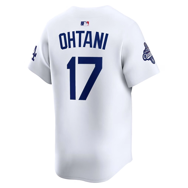 NIKE ドジャース大谷翔平リミテッドジャージ  ホーム ホワイト 2025WS優勝パッチ付き