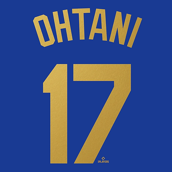 Fanatics ロサンゼルス・ドジャース 大谷翔平 2025年ナショナルリーグ MVP 受賞記念 ネーム＆ナンバー Tシャツ ブルー