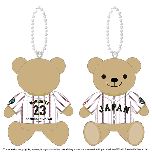 2026 WORLD BASEBALL CLASSIC 選手ユニフォームベアキーチェーン（ホーム）