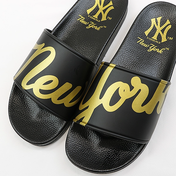 MLB ニューヨーク・ヤンキース サンダル BLACK×GOLD