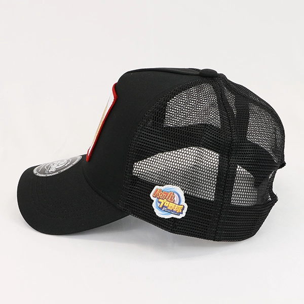 パワフルプロ野球 ワッペンメッシュキャップ ブラック